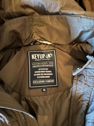 Cappotto Key Up marrone taglia 3XL