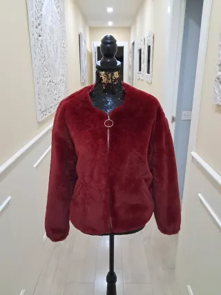 Chaleco , cazadora Abrigo de pelo sintético