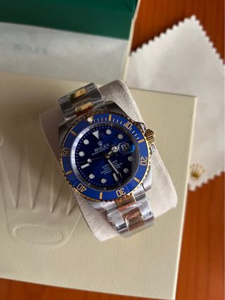 Rolex Submariner Azul y Dorado para Hombre