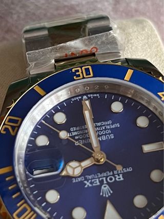 Rolex Submariner Azul y Dorado para Hombre