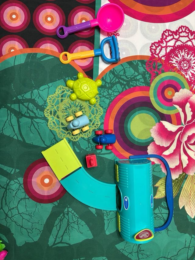 Juego de garaje y coches de playa