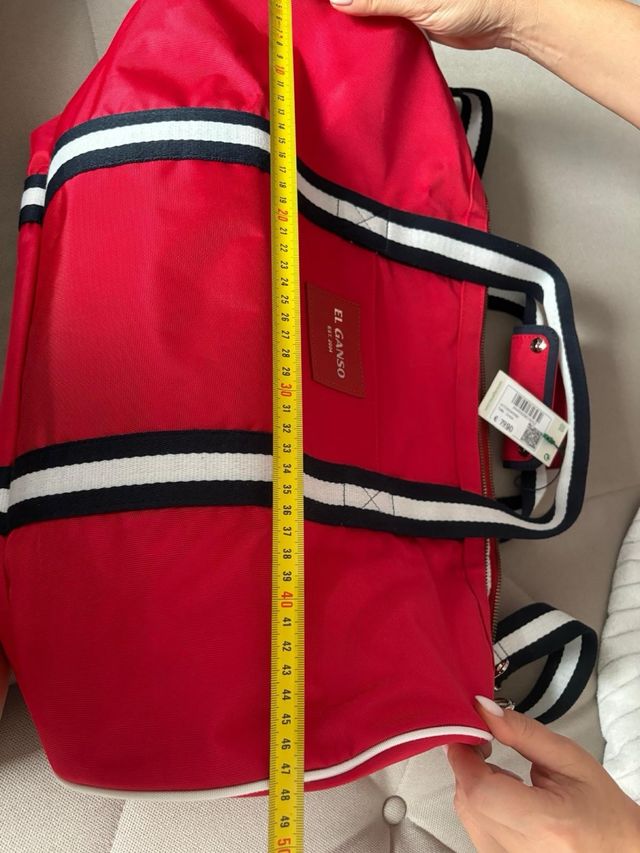 Bolsa de viaje El Ganso roja