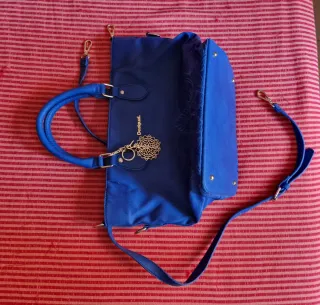 Bolso Desigual Azul y Dorado
