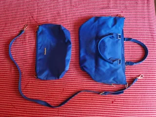 Bolso Desigual Azul y Dorado