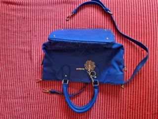 Bolso Desigual Azul y Dorado