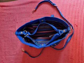 Bolso Desigual Azul y Dorado