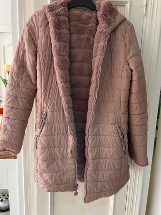 Chaquetón reversible rosa Talla S