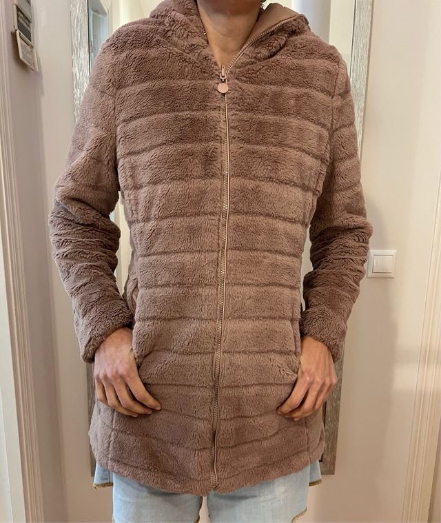 Chaquetón reversible rosa Talla S