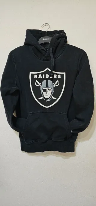 Felpa New Era Raiders Cappuccio Nera S