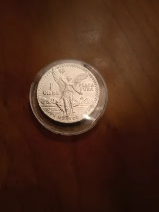 Moneda Onza Plata México Libertad 1985