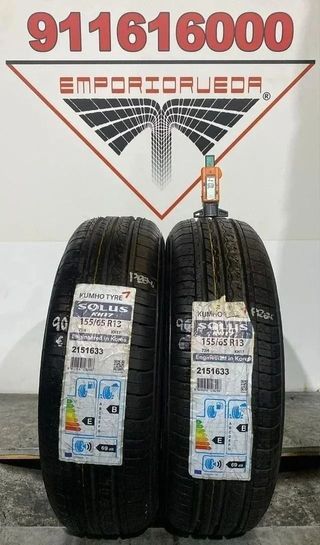 155 65 13 H KUMHO RUEDA USADA YA MONTADA