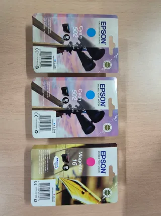 Pack 3 Cartuchos Tinta Epson, por abrir