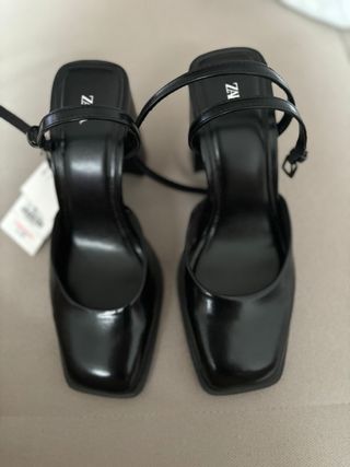 Zapatos Zara Talla 36 Tacón Ancho