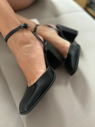 Zapatos Zara Talla 36 Tacón Ancho