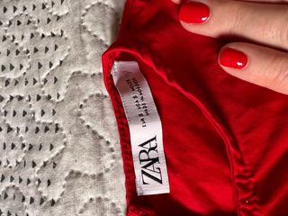 Vestido Zara Rojo Talla S