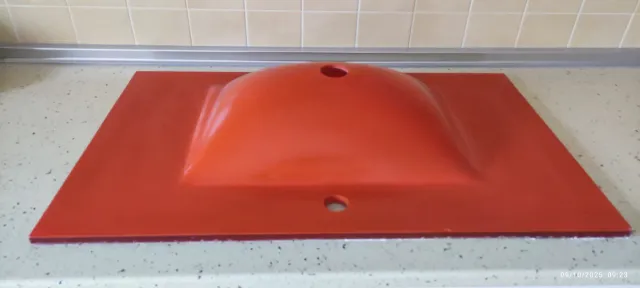 Lavabo Naranja Vidrio 81x49