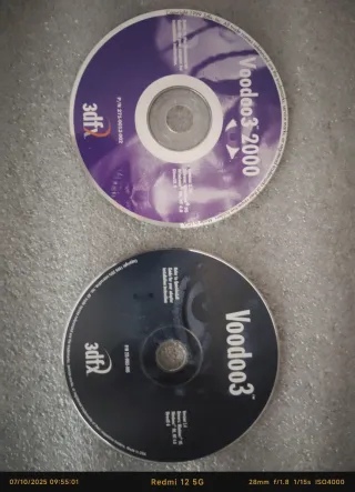 CD Voodoo3 2000 y Voodoo3 3dfx