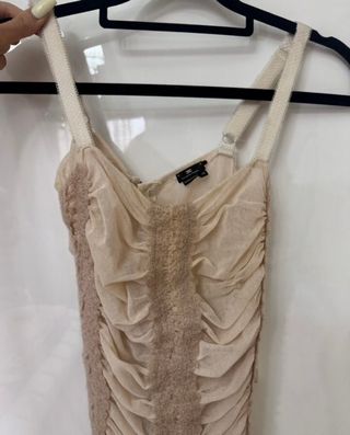 Vestido Elisabetta Franchi Beige