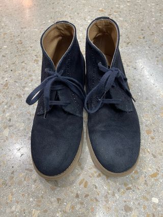 Botines ante azul marino T36, Tizzas Corte Inglés 