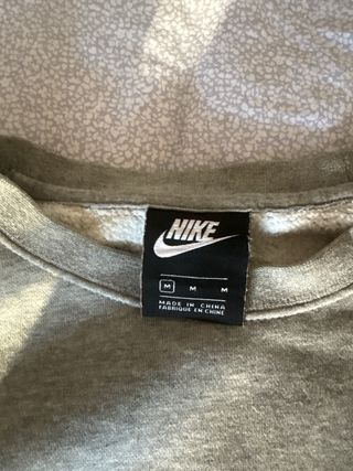 Sudadera Nike gris original. Logo Just Do It. 