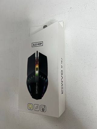 Ratón gaming para jugar con cable con led ordenado
