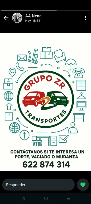 Mudanzas, portes, vaciado de viviendas y locales. 
