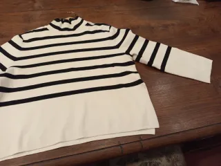 Jersey H&M rayas blancas y negras