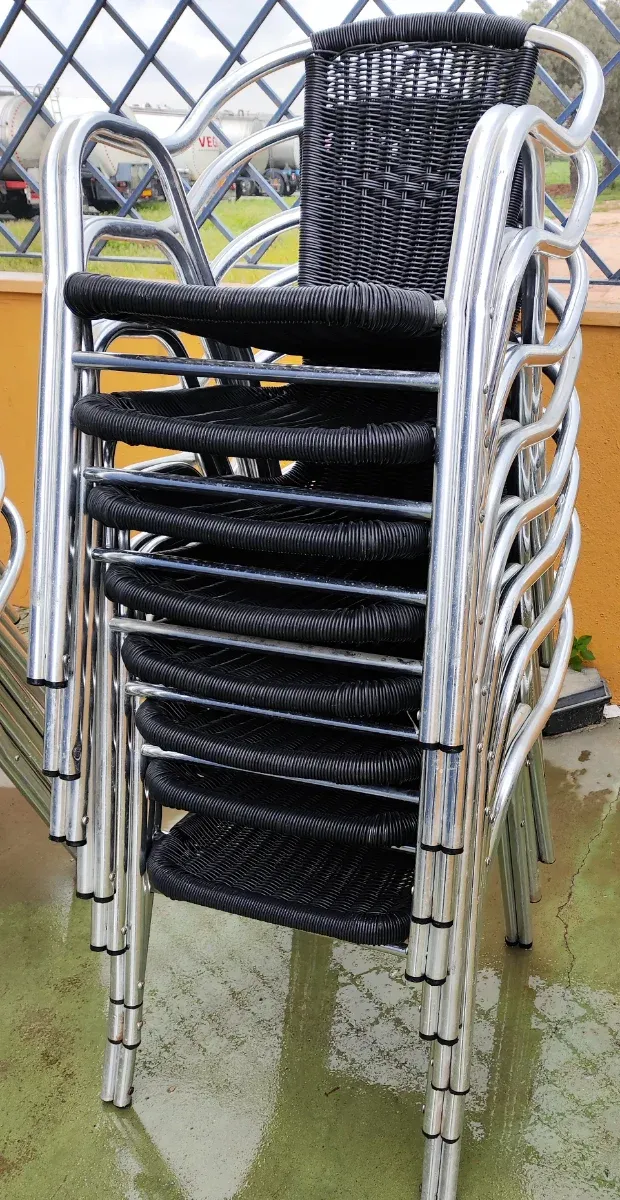 Sillas de terraza apilables