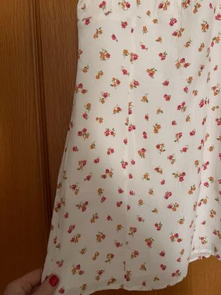 Vestido mini floral Pull&Bear Talla S