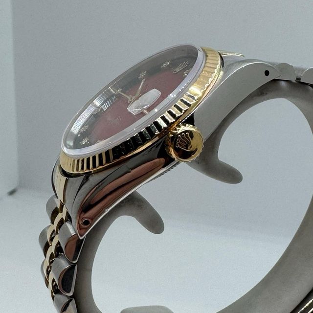 Rolex Datejust 16233 vignette Red diamond full set