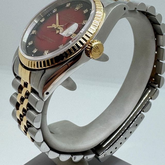 Rolex Datejust 16233 vignette Red diamond full set