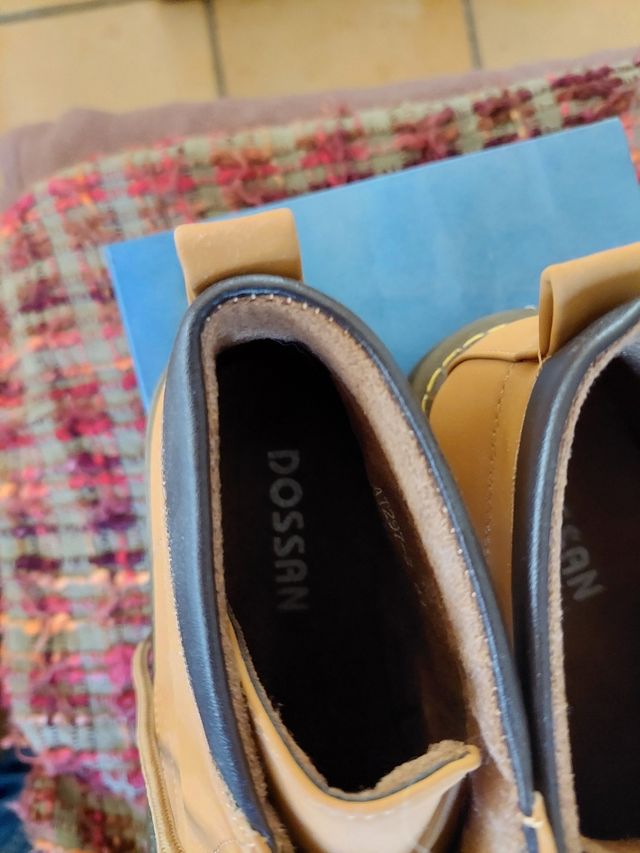 Botines Dossan Beige/Marrón