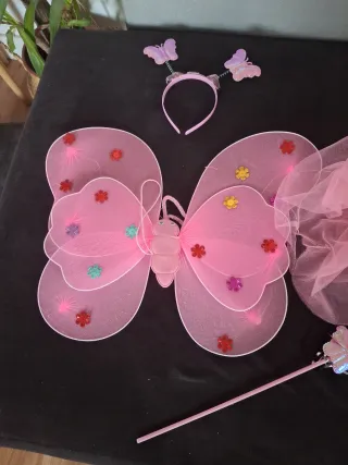 Traje de Hada con Alas y Varita 

