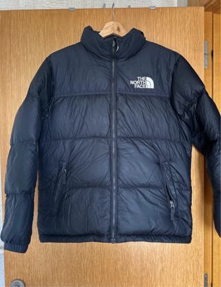 Parka North Face acolchada negra Retro Nupse 700