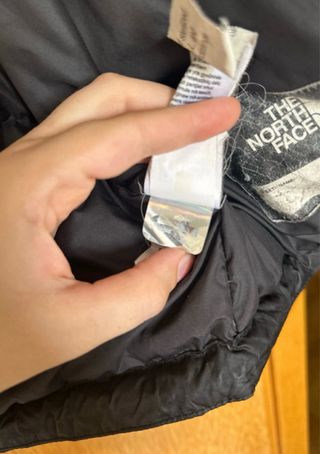 Parka North Face acolchada negra Retro Nupse 700