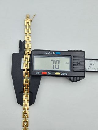 Pulsera de Oro 18K, Bismark, 18,76gr, 20cm