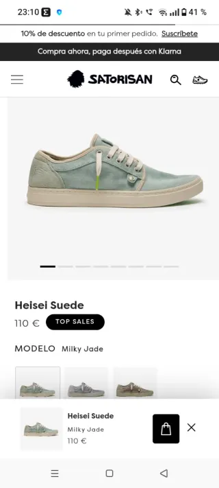 Zapatillas Satorisan Talla 42 Verdes
