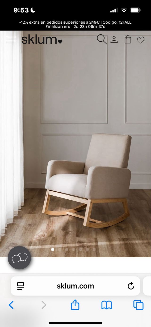 Sillón Mecedora Sklum como nuevo