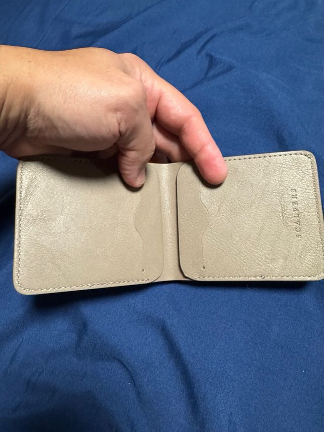 Cartera Scalpers Beige Perforada