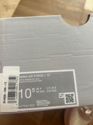 Nike Air Force 1 Rosa y Blanco