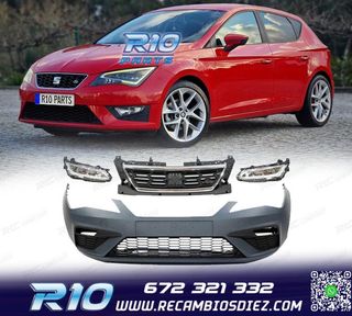 PARAGOLPES DELANTERO SEAT LEON 13-19 LOOK FR + NIEBLAS