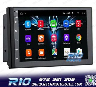 RADIO 9" GPS ANDROID 13 2DIN TÁCTIL BLUETOOTH USB SD