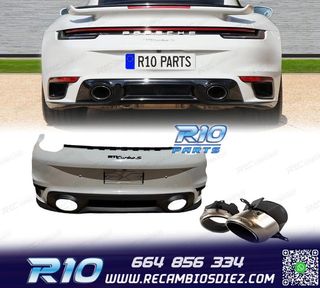 PARAGOLPES TRASERO PORSCHE 911 CARRERA 992 19-23 LOOK TURBO