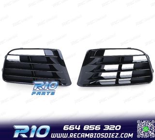 REJILLAS VOLKSWAGEN VW GOLF 6 09-12 LOOK R20 NEGRO BRILLO
