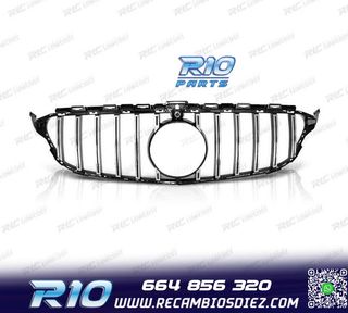PARRILLA MERCEDES W205 14-18 LOOK AMG GT CROMO NEGRO
