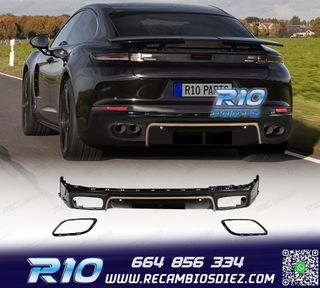 DIFUSOR PORSCHE PANAMERA 24-25 NEGRO BRILLO