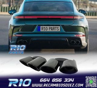 COLAS DE ESCAPE PORSCHE PANAMERA 24-25 NEGRO BRILLO