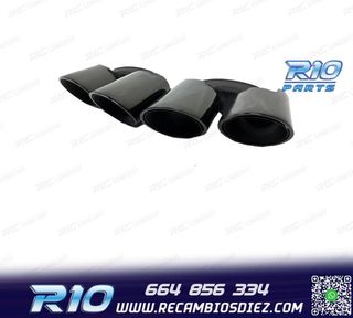 COLAS DE ESCAPE PORSCHE PANAMERA 24-25 NEGRO BRILLO