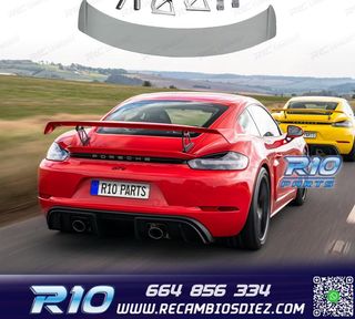 ALERON SPOILER PORSCHE CAYMAN 17-23 LOOK GT4