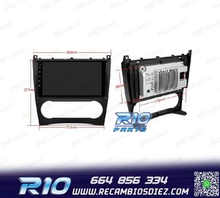 RADIO GPS ANDROID 13 PARA MERCEDES CLASE C W203 CLK W209 G W